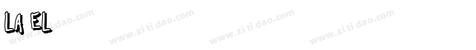 LA El 2字体转换